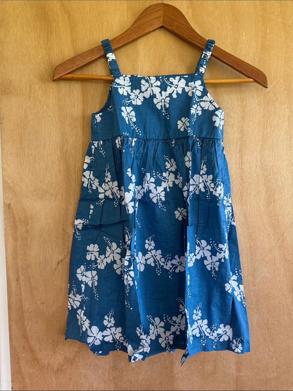 reyn spooner Teal Blue Floral Sundress for Girls